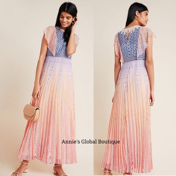 NWT ANTHROPOLOGIE Geisha Designs Savita Maxi Dress - Picture 6 of 16